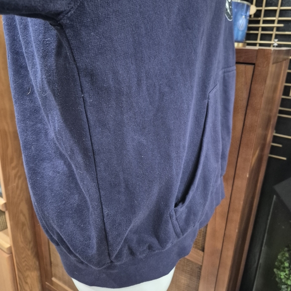 Vintage-Inspired Space Explorer Hoodie - Dark Navy Blue Unisex - Picture 7 of 8